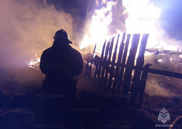 12 декабря утром горел частный дом в Баяновке