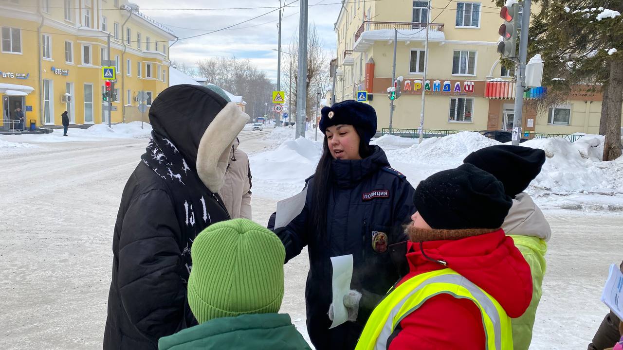 «Письмо пешеходу»: в Североуральске прошла акция по безопасности дорожного движения 