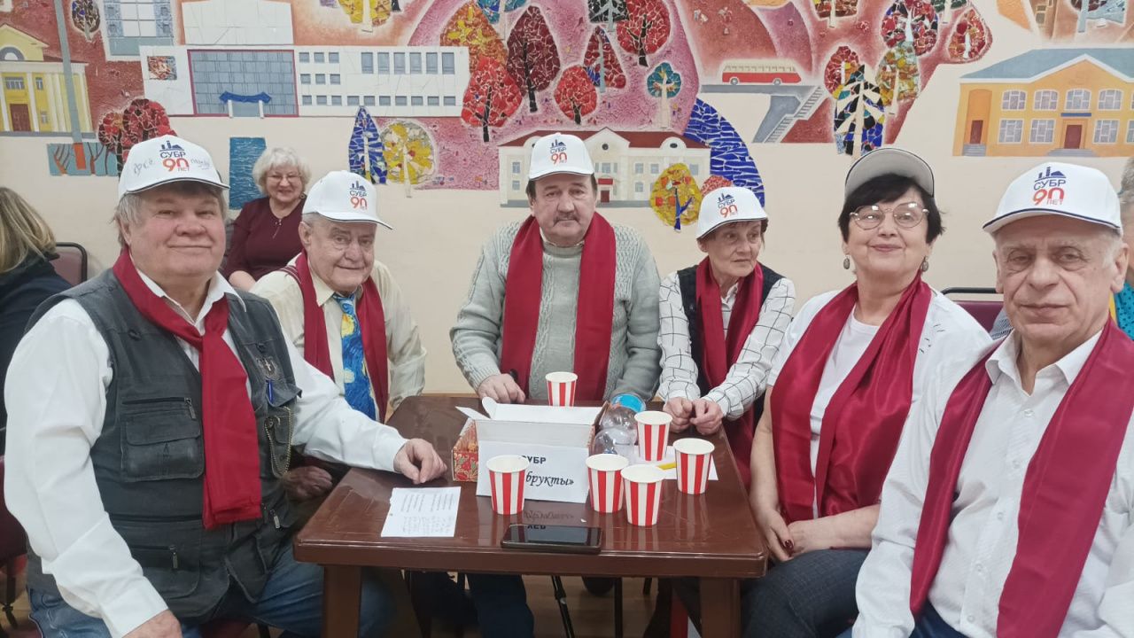 Команда Совета ветеранов СУБРа – серебряный призер интеллектуальной игры
