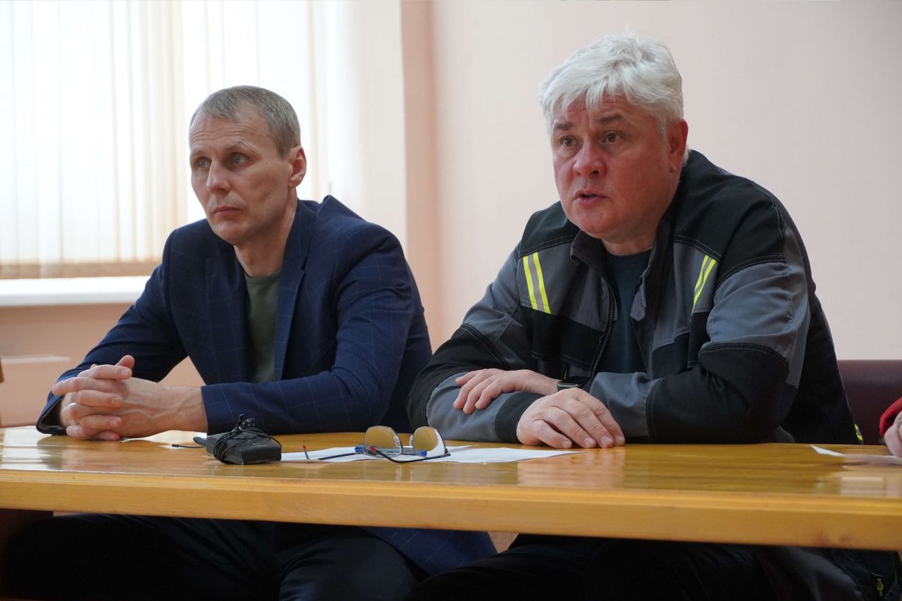 Управляющий директор СУБРа Виталий Матвеев встретился с коллективом шахты «Кальинская»