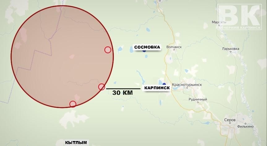 Карта: Александр Ярошук, «Вечерний Карпинск»