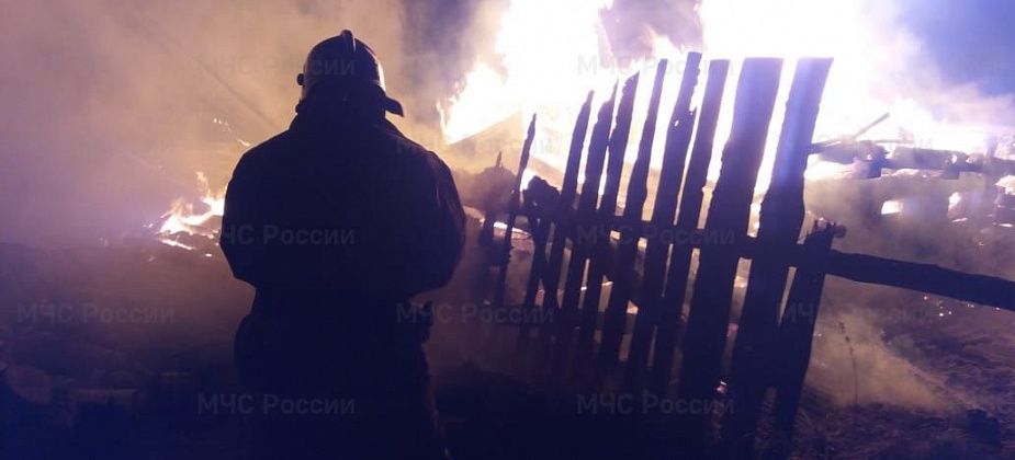 12 декабря утром горел частный дом в Баяновке
