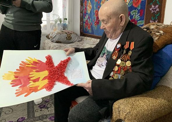 Малыши в гостях у ветерана войны