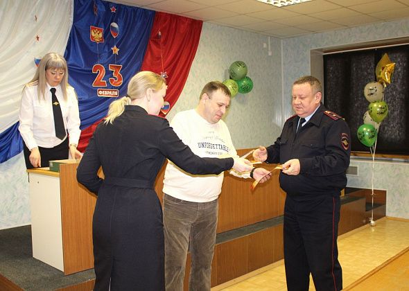 В отделе полиции прошло праздничное мероприятие, приуроченное к Дню защитника Отечества!