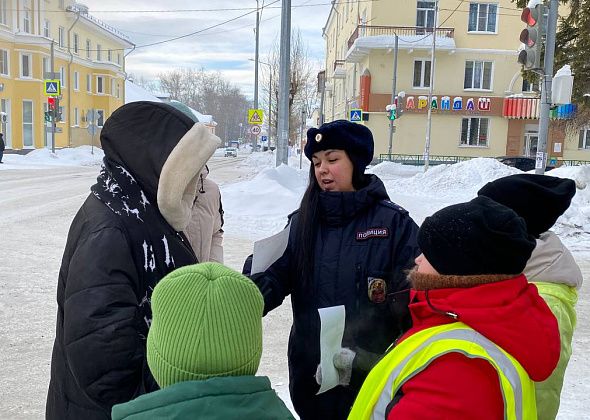 «Письмо пешеходу»: в Североуральске прошла акция по безопасности дорожного движения 