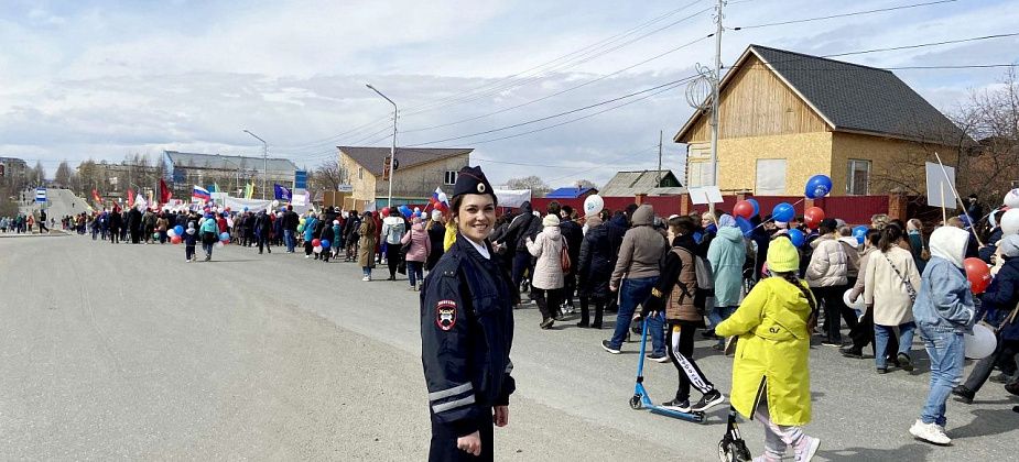 Полицейские обеспечили охрану общественного порядка во время празднования Дня Весны и Труда