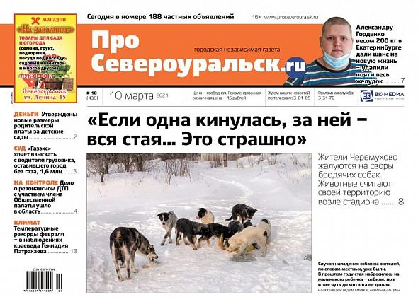 Собаки атакуют Черемухово, 200-килограммовому парню подарили новую жизнь, февраль поставил новые рекорды – обо всем в свежем номере