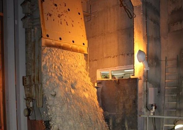На скипо-клетьевом копре шахты «Черемуховская-Глубокая» провели перепасовку головных канатов рудной подъемной установки