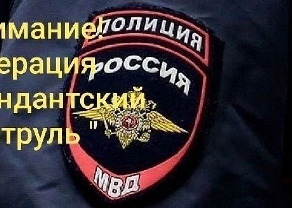 С 3 по 9 января полицейские проводят профилактическое мероприятие «Комендантский патруль»