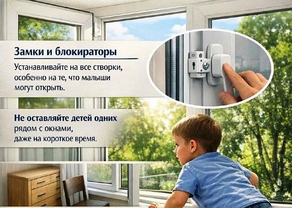 Открытое окно - опасность для ребенка